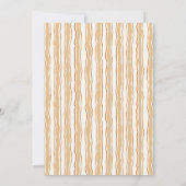 Cozy Fall Baby Shower | Neutral Cream & orange Einladung (Rückseite)