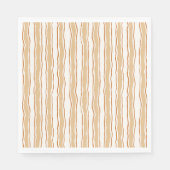 Cozy Fall Baby Shower | Neutral Cream & orange Serviette (Vorderseite)