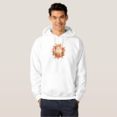 Cozy Fall Candle with Maple Leaves | Autumn Design Hoodie (Vorne ganz)