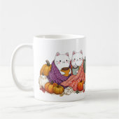 Cozy Fall Cats Mug with Pumpkins Kaffeetasse (Links)
