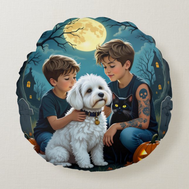 Cozy Fall Decor for Home & Parties Rundes Kissen (Vorderseite)