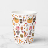 Cozy Fall Icons & Harvest Whimsy Pappbecher (Rechts)