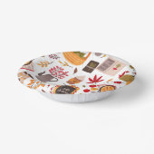 Cozy Fall Icons & Harvest Whimsy Pappteller (Gewinkelt)