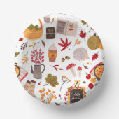 Cozy Fall Icons & Harvest Whimsy Pappteller (Vorderseite)
