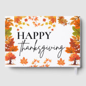 Cozy Fall Thanksgiving Dinner Party Gästebuch (Rückseite)