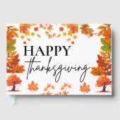 Cozy Fall Thanksgiving Dinner Party Gästebuch (Vorderseite)