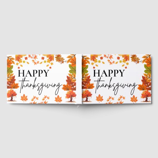 Cozy Fall Thanksgiving Dinner Party Gästebuch (Voll)