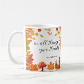 Cozy Fall Thanksgiving Dinner Party Kaffeetasse (Links)