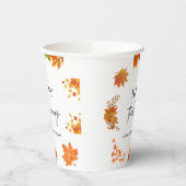 Cozy Fall Thanksgiving Dinner Party Pappbecher (Links)