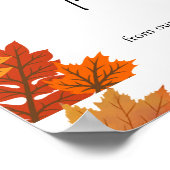 Cozy Fall Thanksgiving Dinner Party Poster (Ecke)