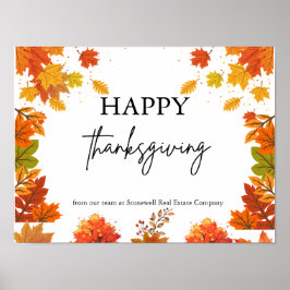 Cozy Fall Thanksgiving Dinner Party Poster