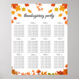 Cozy Fall Thanksgiving Dinner Party Poster