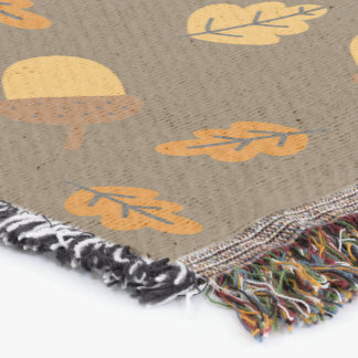 Cozy Fall Vibe" Acorn & Oak Leaf Decke