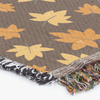 Cozy Fall Vibe" Maple Leaf Decke
