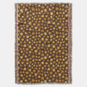 Cozy Fall Vibe" Maple Leaf Decke (Vorderseite Vertikal)