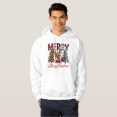 Cozy Festive Reindeer Merry Christmas Hoodie (Vorne ganz)