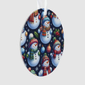Cozy Festive Snowman Ornament (Vorderseite)