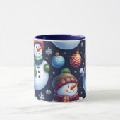 Cozy Festive Snowman Tasse (Zentrum)