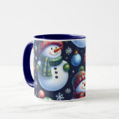 Cozy Festive Snowman Tasse (Vorderseite Links)