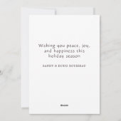 Cozy Fireplace Christmas Feiertagskarte (Rückseite)