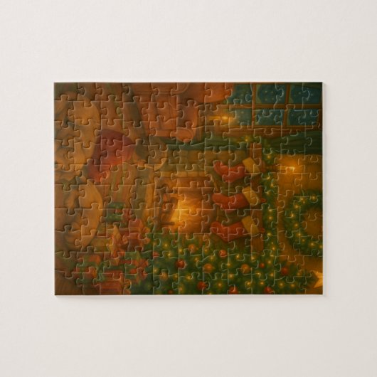 Cozy Fireplace & Stockings Puzzle (Horizontal)