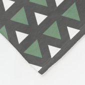 Cozy Fleece Blanket  Modern Geometric Pattern (Ecke)
