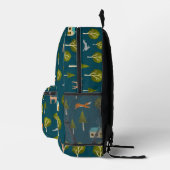Cozy Forest Cabin and Animals Bedruckter Rucksack (Rechts)