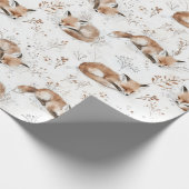 Cozy Foxes Christmas Geschenkpapier (Ecke)