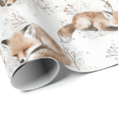 Cozy Foxes Weihnachten Geschenkpapier (Rolleneckpunkt)