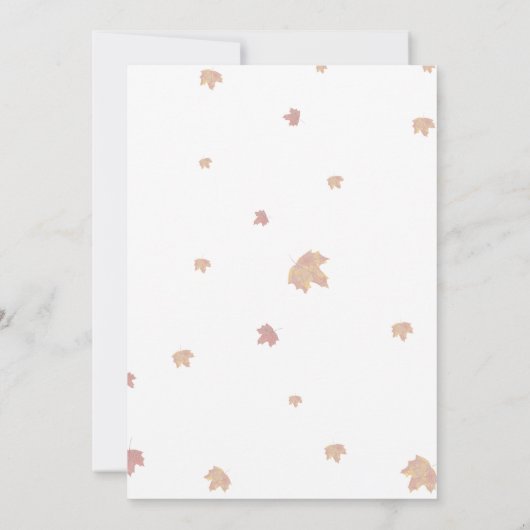 Cozy Friendsgiving Dinner Art Einladung (Rückseite)