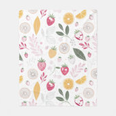 Cozy Fruit Garden Fleece BlanketFleece Blanket (Vorderseite)