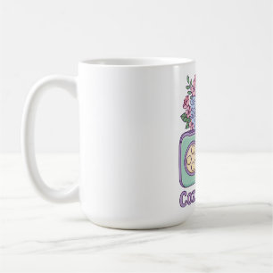 Cozy Gamer, Pastell-Ästhetik, Florales Retro 90er  Kaffeetasse