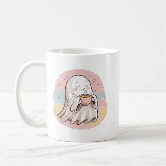 Cozy Ghost with Blanket Mug Kaffeetasse (Links)