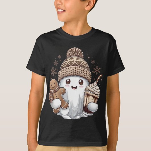 Cozy Ghostmas Freude T-Shirt (Vorderseite)