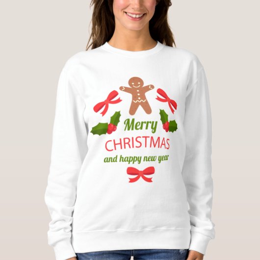 Cozy Gingerbread Christmas Sweatshirt USA (Vorderseite)