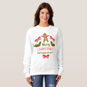 Cozy Gingerbread Christmas Sweatshirt USA (Vorne ganz)