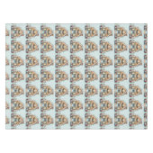 Cozy Gingerbread House Holiday Illustration Tischdecke (Vorderseite (Horizontal))