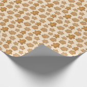 Cozy Gingerbread Men Cookies  Geschenkpapier (Ecke)