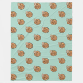 Cozy Gingy Gingerbread Christmas Fleece Blanket