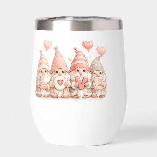 Cozy Gnome LOVE Water Bottle (Rückseite)