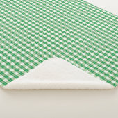 Cozy Green Plaid Rustic Christmas Cabin Sherpadecke (3/4)