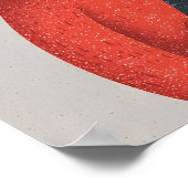 Cozy Greyhound Dog Poster–Anthropomorphic Pet Art Poster (Ecke)