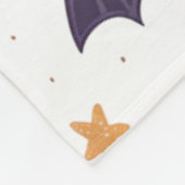 Cozy Halloween Ghosts Large Fleece Blanket (Ecke)