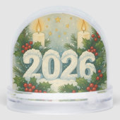 cozy happy new year snow globe schneekugeln (Rückseite)