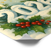 cozy happy new year winter poster (Ecke)