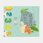 Cozy Hatchling Dinosaur Fleece Blanket (Vorderseite (Horizontal))