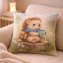 Cozy Hedgehog Kids Room & Nursery Kissen