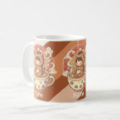 Cozy Hedgehog Morning Coffee Ceramic Mug Kaffeetasse (Vorderseite Links)
