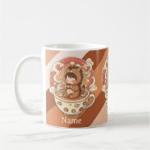 Cozy Hedgehog Morning Coffee Ceramic Mug Kaffeetasse (Links)