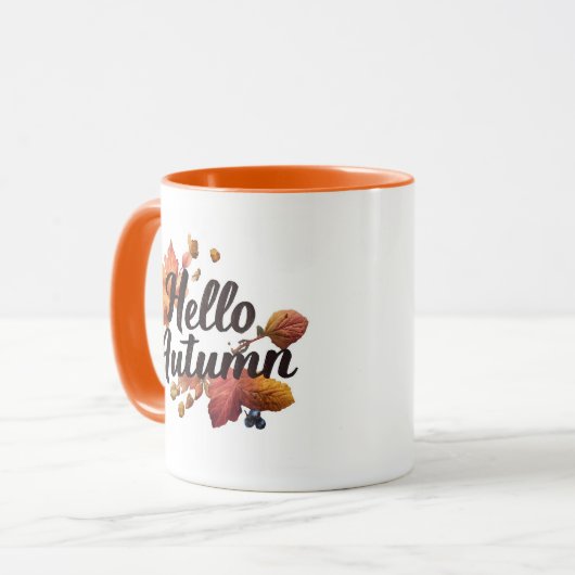 Cozy Hello Autumn Vibes Tasse (Vorderseite Links)